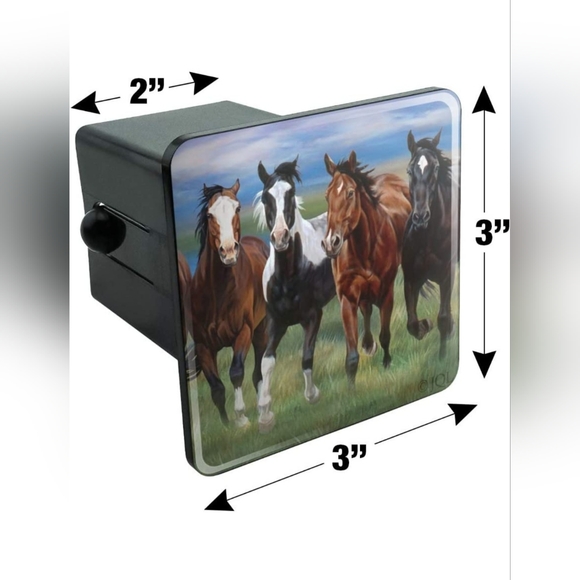 New horse horses Hitch Cover Plug For 2" Receivers - Picture 3 of 3